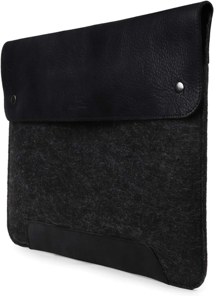 MegaGear MacBook-Tasche aus echtem Leder und Fleece, Laptop-Hülle für MacBook Pro und MacBook Air Hü