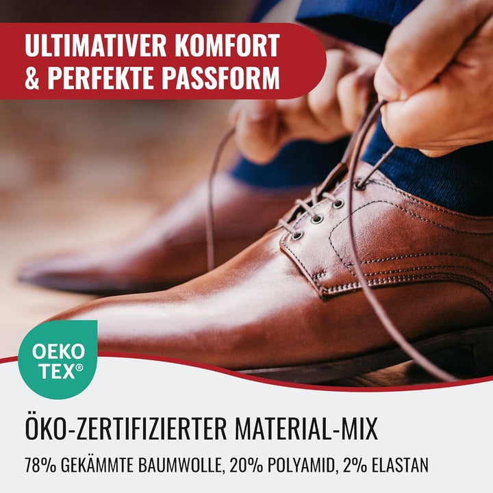 Mat & Vic's Socken Herren Herrensocken Damen Damensocken Cotton classic Crew Socks, gekämmte Baumwol