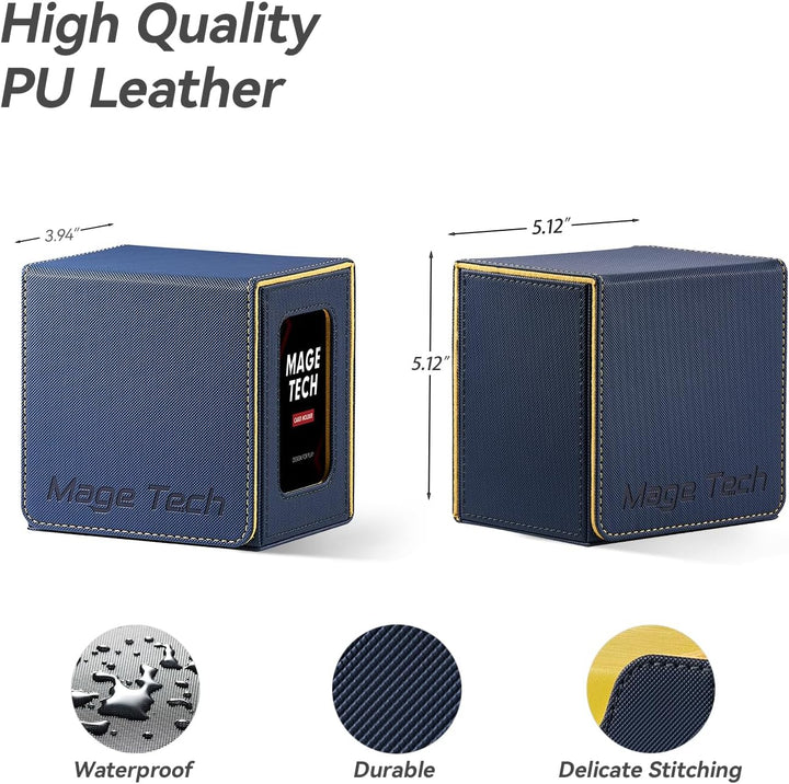 Commander Deckbox für MTG - Patentiertes Design, Commander Display, passt für 100 doppelt eingehüllt
