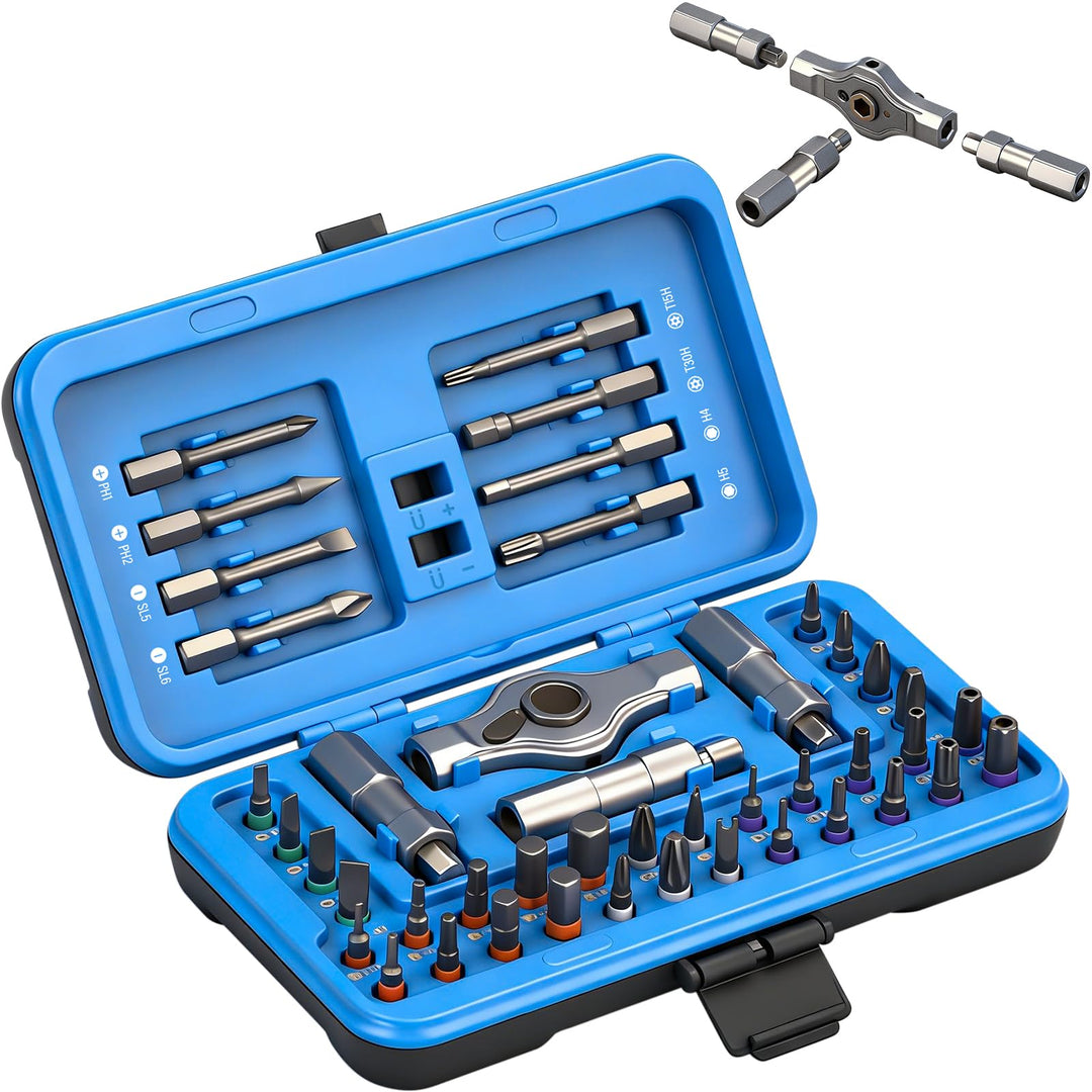 42-in-1 Magnetisches Schraubendreher-Set, Multi-Bit-Magnetschraubendreher-Set mit Abnehmbarem Ratsch