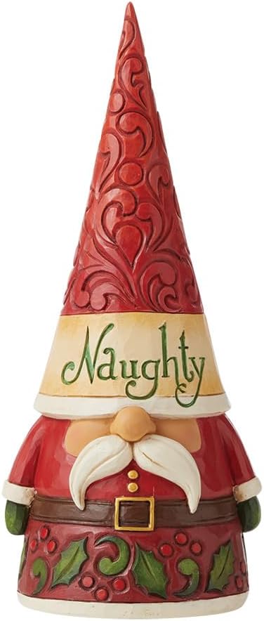 Enesco Heartwood Creek 6009185 Jim Shore Naughty and Nice zweiseitige Zwergfigur, rot, 21 cm 8.27 in