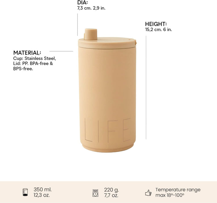 Design Letters Thermobecher 350 Ml | Kaffeebecher To Go Kleine Geschenke für Frauen | Weihnachtsgesc