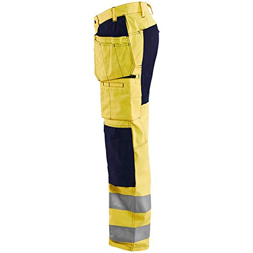 Blakläder 155218113389D120 Warn-Bundhose Grösse mit Stretch in gelb/marineblau, D120 D120 Yellow / N