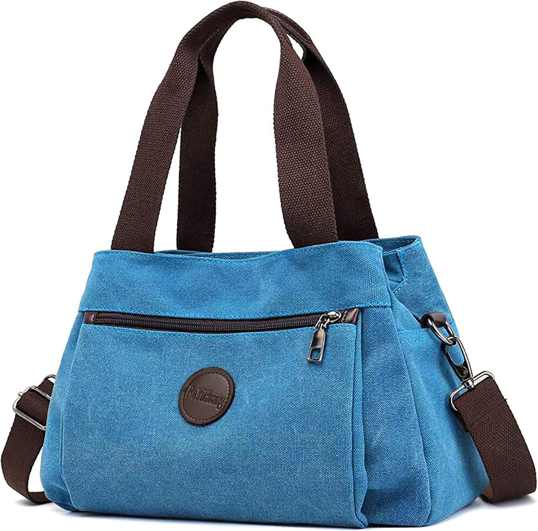 DORRISO Mode Umhängetasche Damen Canvas Handtasche Reise Schultertasche Casual Multifunktionale Umhä