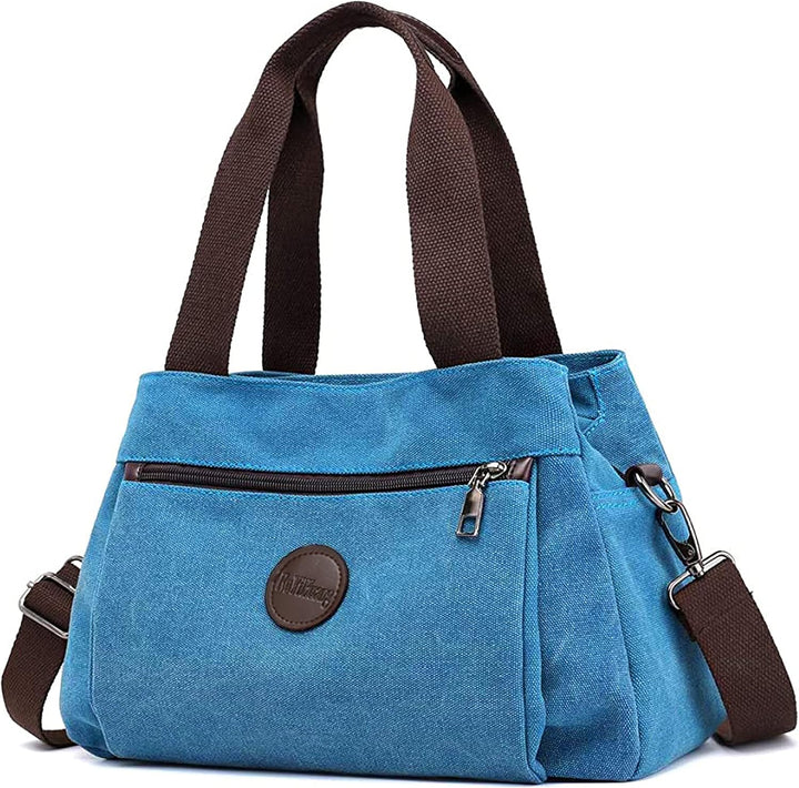 DORRISO Mode Umhängetasche Damen Canvas Handtasche Reise Schultertasche Casual Multifunktionale Umhä