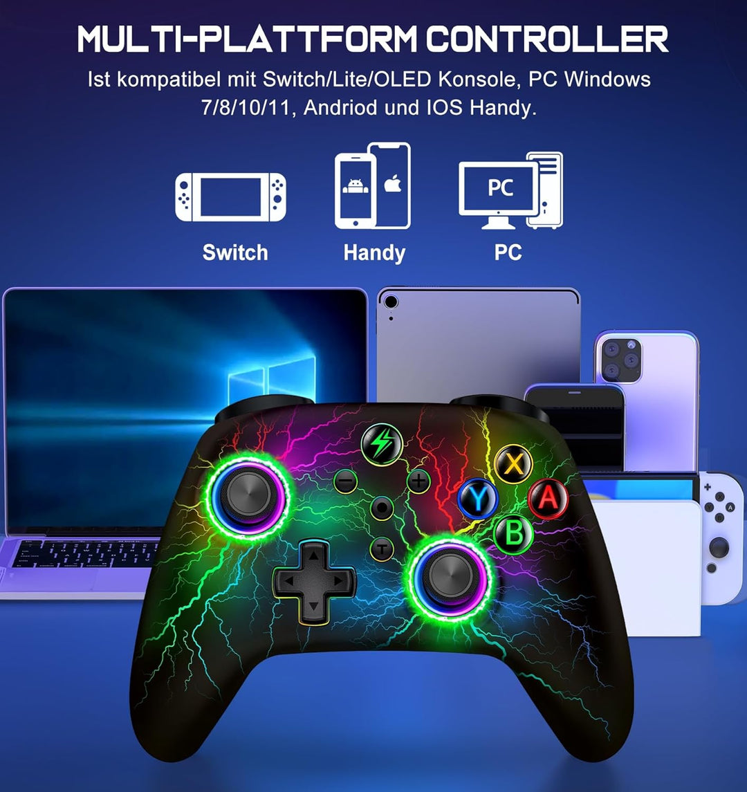 HELLCOOL Switch Controller - Kabellos Controller für Switch/Lite/OLED Konsole - Switch Controller mi
