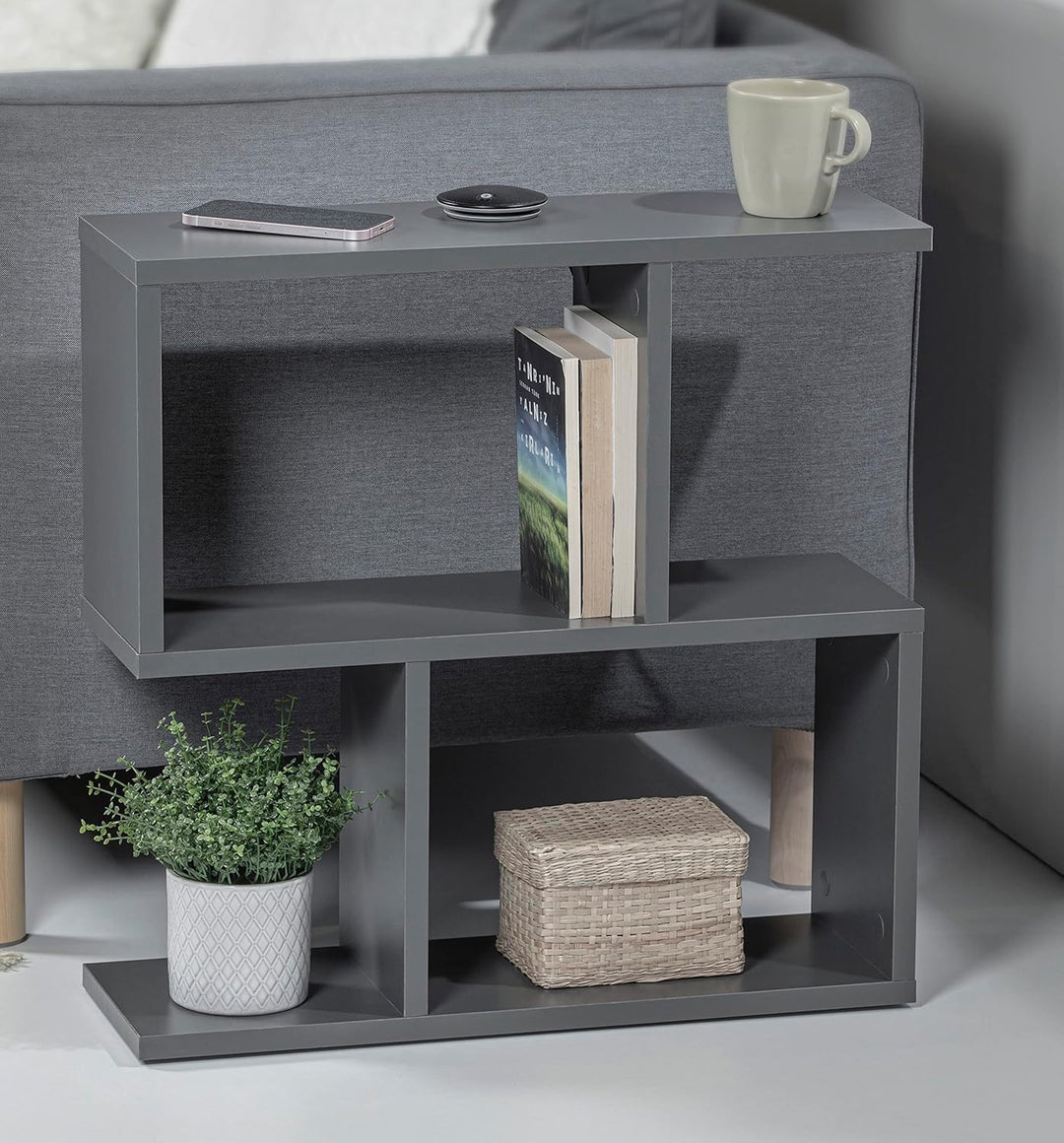 HOCUS PICUS | Homemania Holz Beistelltisch mit 2 Etagen | Sofatisch, Regal-Organizer, Büro, Wohnzimm