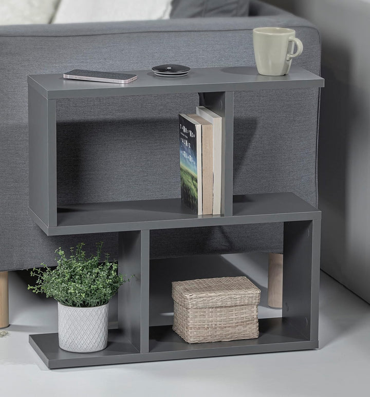 HOCUS PICUS | Homemania Holz Beistelltisch mit 2 Etagen | Sofatisch, Regal-Organizer, Büro, Wohnzimm
