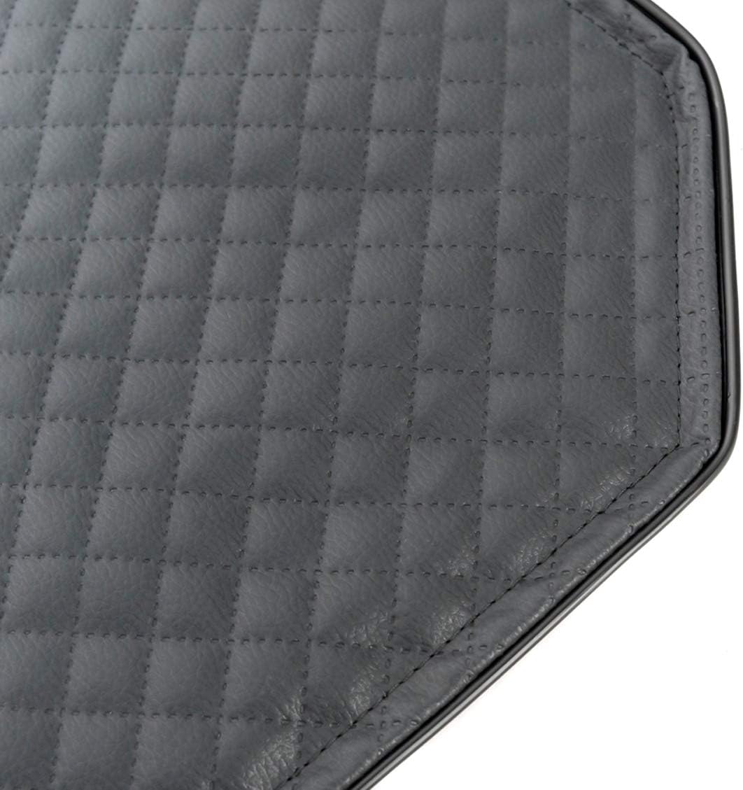 Mayaadi Home Hundebett Kofferraum Matte Luca Autoschondecke Kunst Leder Autositz Schutzdecke Grau L