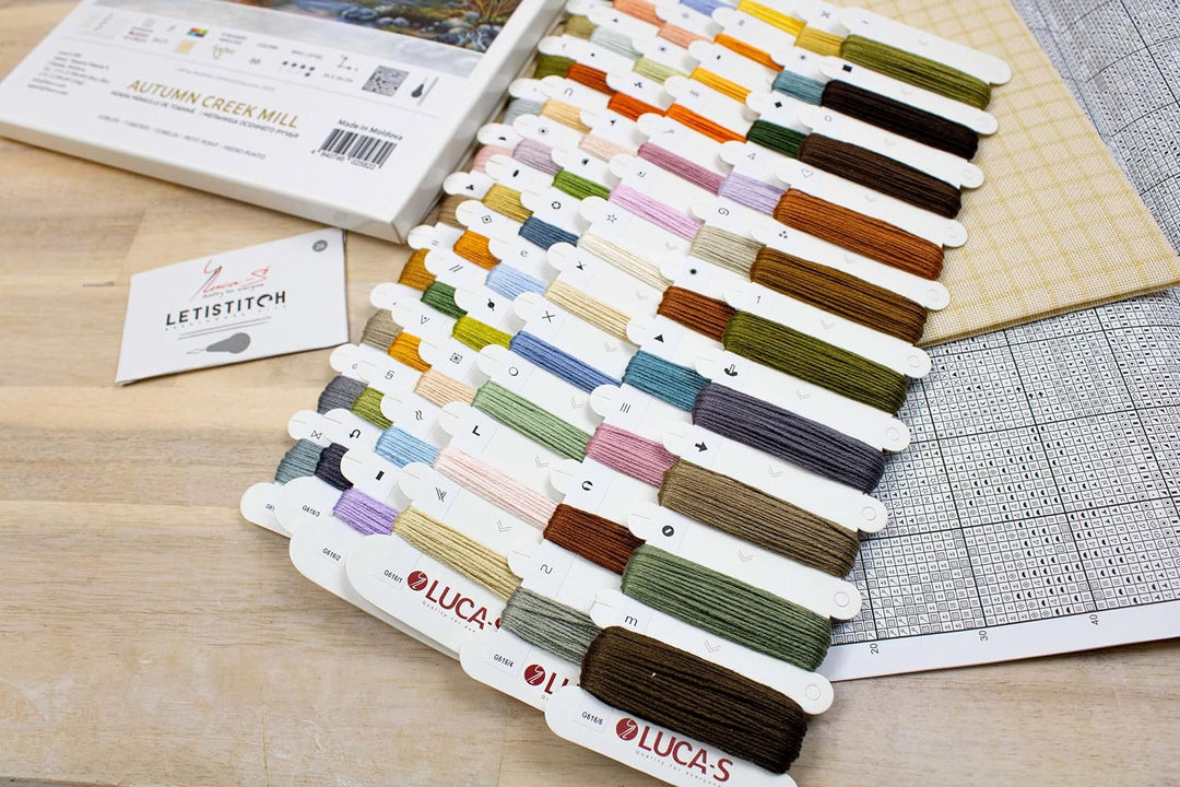 Needlepoint Kit Luca-S - Autumn Creek Mill, Gold Collection, Stickset, Handarbeiten-Set