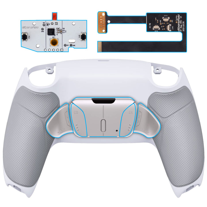eXtremeRate Programmierbar RISE4 Remap Kit für ps5 Controller BDM-010/020,Real Metal Buttons(RMB) Re