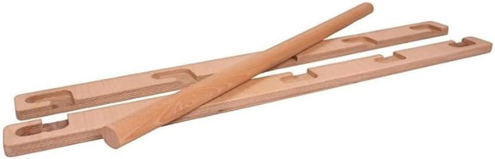 Klimmzugstange Holz bis zu 117 cm - Mega stark - 5-fach verstellbar - sicher & universal - Robuste,