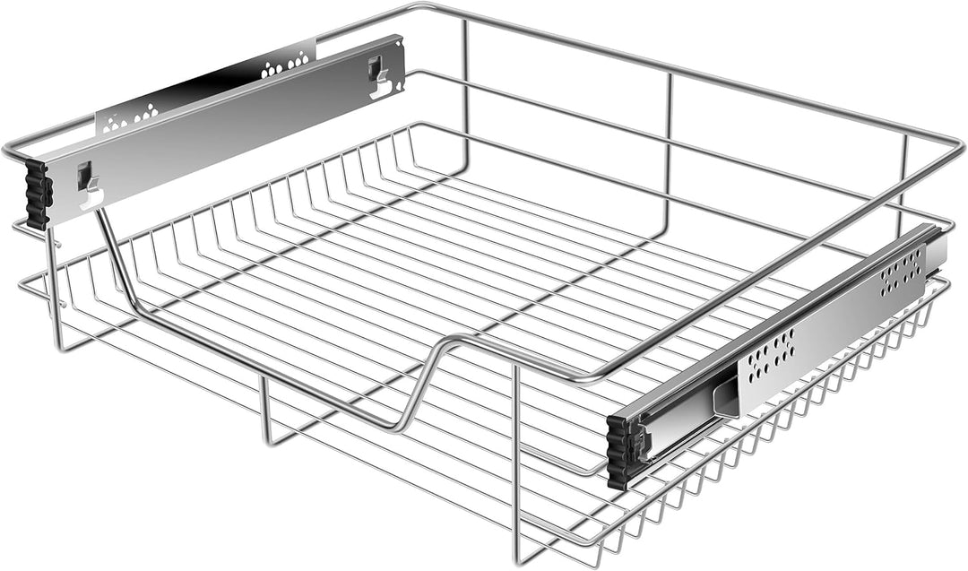 KESSER® Teleskopschublade 60 cm ✓ Küchenschublade ✓ Küchenschrank ✓ Korbauszug ✓ Schrankauszug ✓ Vol