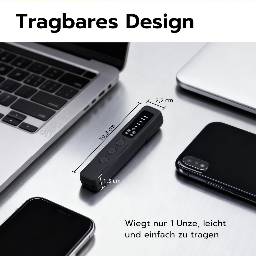 Mcbazel 6-in-1 Wanzen Detektor für Versteckte Kameras,Wanzenfinder RF Signal Scanner, GPS-Tracker-Fi