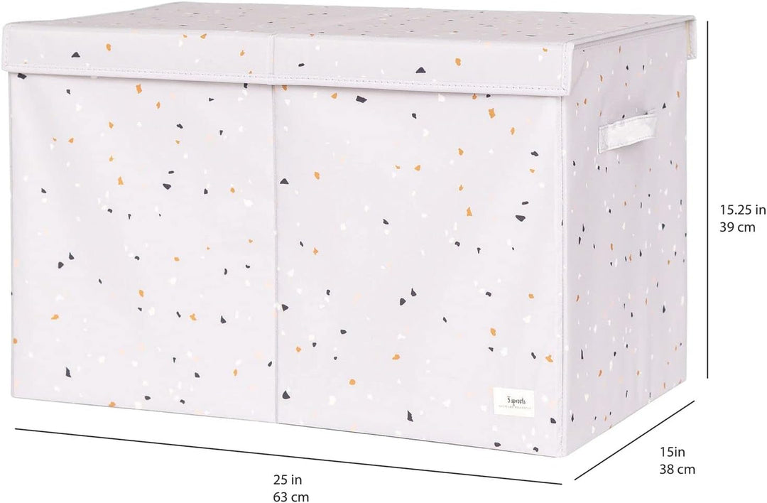 3 Sprouts Spielzeugkiste mit Deckel – Aufbewahrungsbox für Kinderzimmer, Spielzeugtruhe und Spielzeu