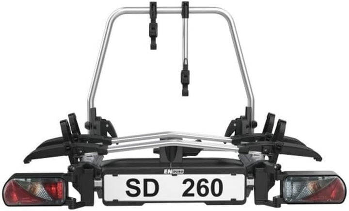 Enduro SD260 Fahrradträger mit Schiebeplattform, für Flügeltüren, Auto, Van, 60 kg Tragkraft, Alumin