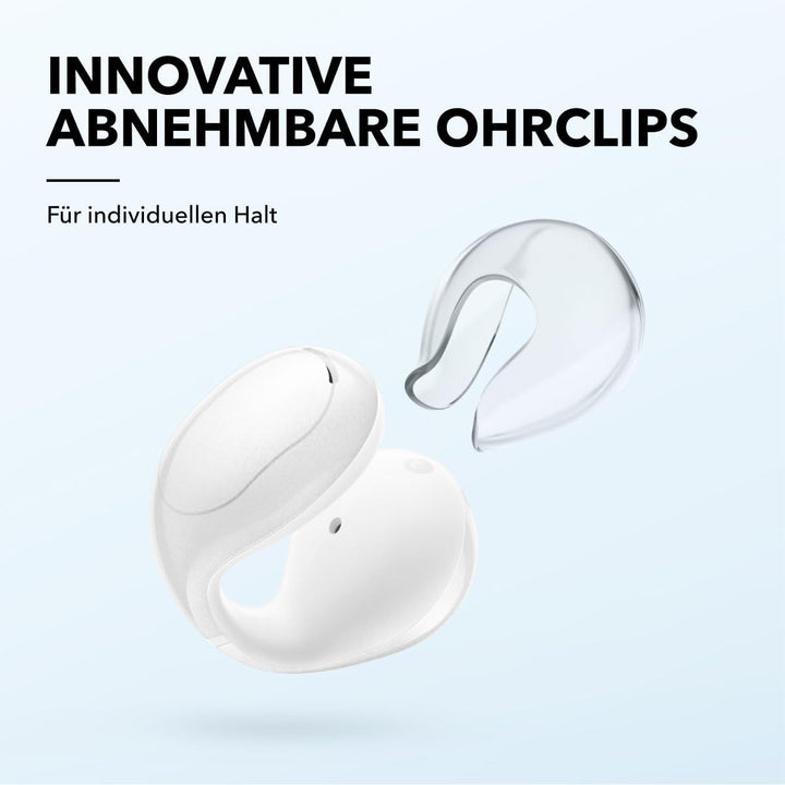 soundcore C30i by Anker, Open-Ear Earbuds, Clip On Kopfhörer, Leichtes Design, Stabiler Halt, Abnehm