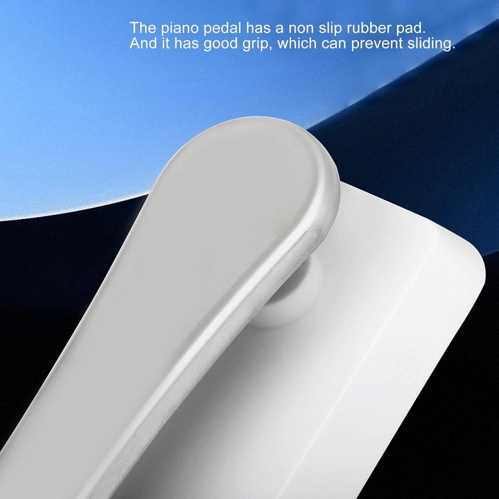 Universelles Sustain-Pedal für Tastatur, Weisses Sustain-Fusspedal mit 0,25-Zoll-Schnittstelle, Klav