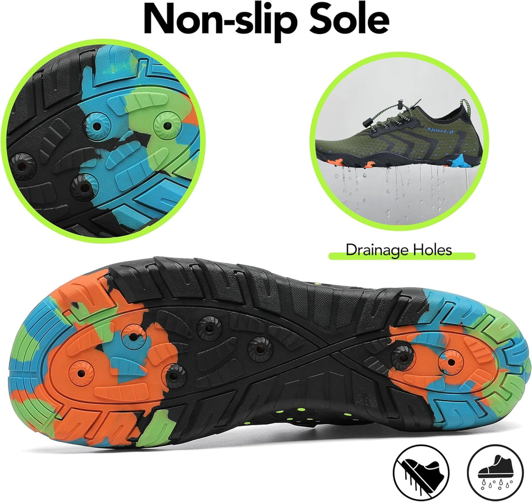 SAGUARO Badeschuhe Strandschuhe Aquaschuhe Wasserschuhe Surfschuhe Schwimmschuhe für Damen Herren Ki