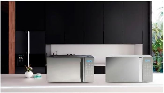 Hisense, H20MOMBS4HG, Mikrowelle 20 l, Türöffnung links, LED-Display mit Tasten, 9 Funktionen, 700 W