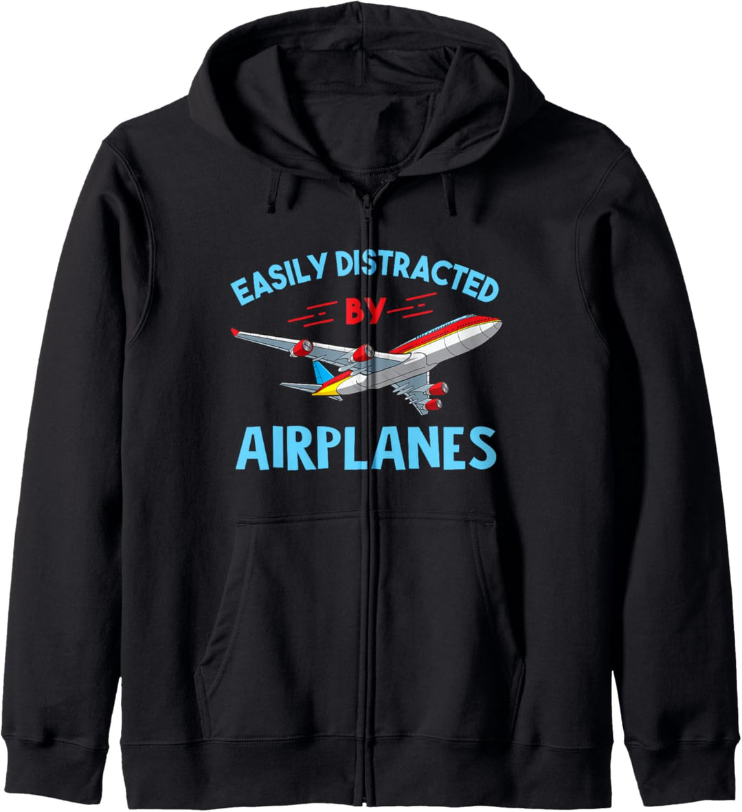 Easily Distracted By Airplanes - Airplane Pilot Kapuzenjacke
