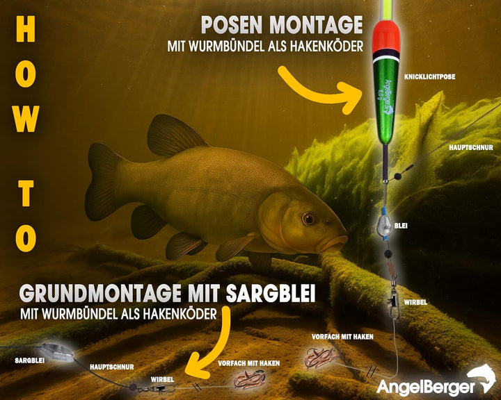 Gerätekoffer mit Angelzubehör gefüllt Grundausstattung