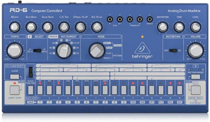 Behringer RD-6-BU Blau RHYTHM DESIGNER RD-6 Single, Blau RHYTHM DESIGNER RD-6 Single