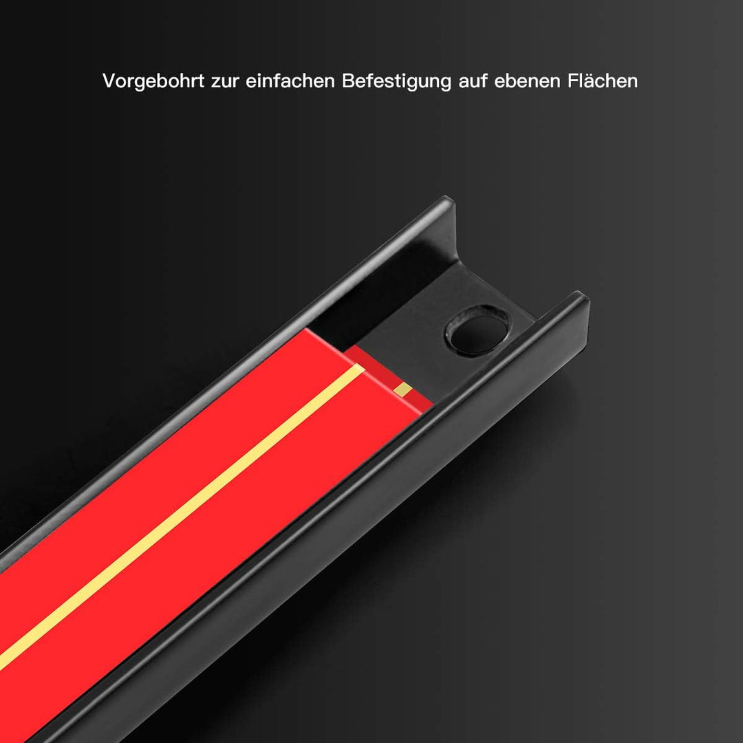 GOPLUS Magnetleiste, Magnet Werkzeughalter Rot, Werkzeug Halterung, Werkzeugleiste, Magnetischer Wer
