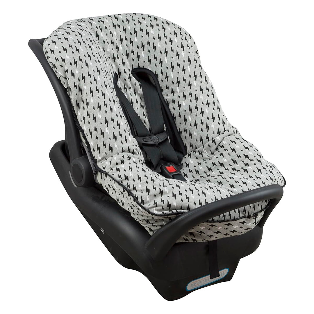 JYOKO KIDS Universal Winterfusssack für Babyschale Babyschale (Baumwolle, Black Rayo) Black Rayo Bau