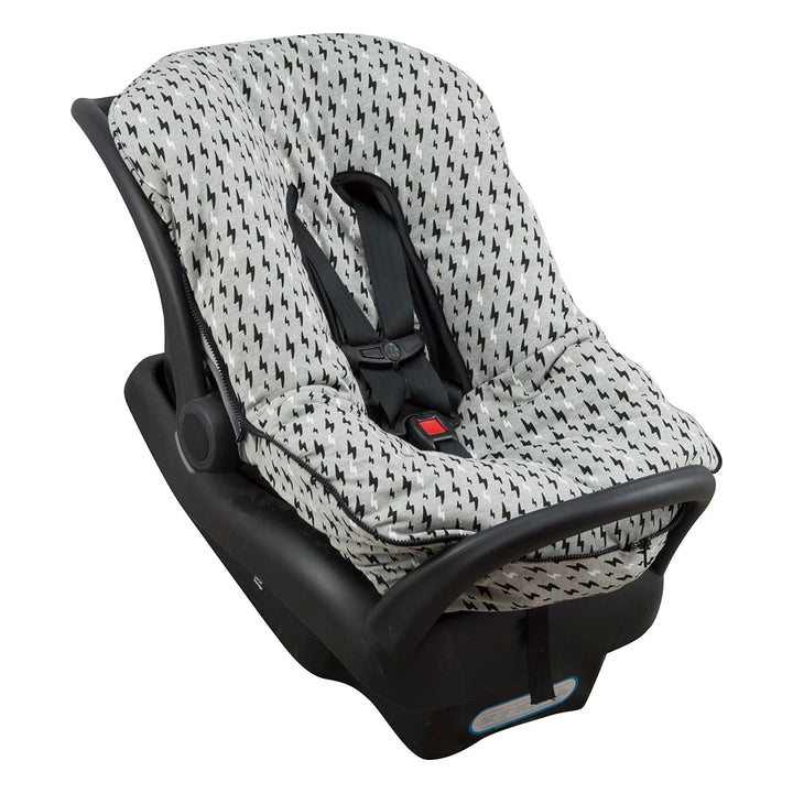 JYOKO KIDS Universal Winterfusssack für Babyschale Babyschale (Baumwolle, Black Rayo) Black Rayo Bau