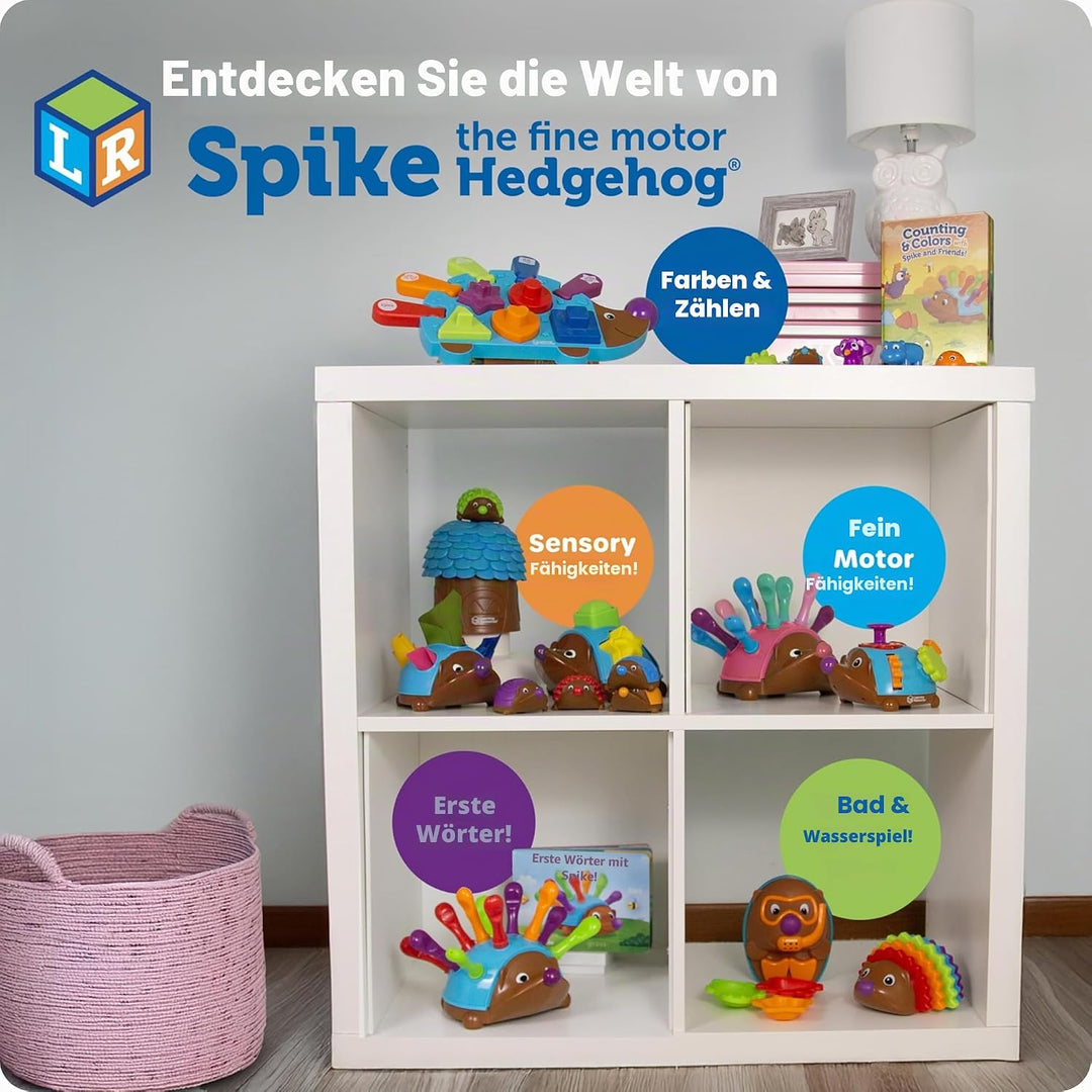 Learning Resources Spike – der feinmotorische Igel Rosa, 14 Stück, ab 18 Monate, feinmotorisches & s