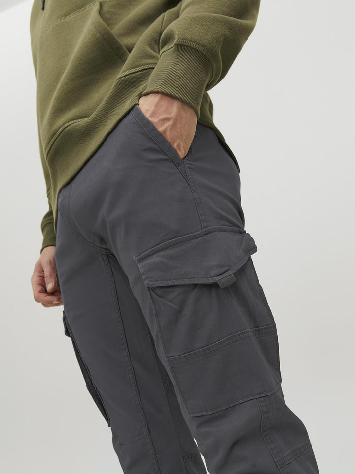 JACK & JONES Male Cargo-Hose Slim Fit Cargo-Hose 27W / 30L Asphalt, 27W / 30L Asphalt