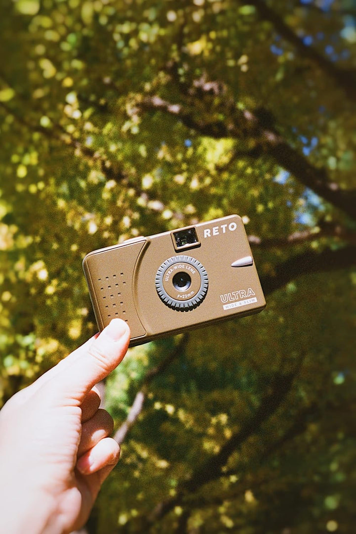 RETO Ultra Wide und Slim 35 mm Wiederverwendbare Tageslicht-Filmkamera – 22 mm Weitwinkelobjektiv, f