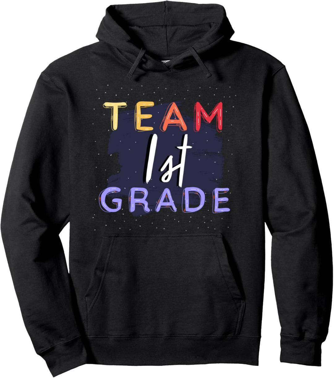 Team 1. Klasse | Buntes Schüler oder Lehrer Outfit Spruch Pullover Hoodie