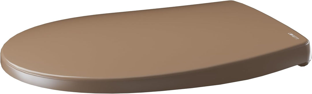 LUVETT® WC-Sitz mit Absenkautomatik C100 oval universell, Toilettendeckel mit 3 Edelstahl Montagelös