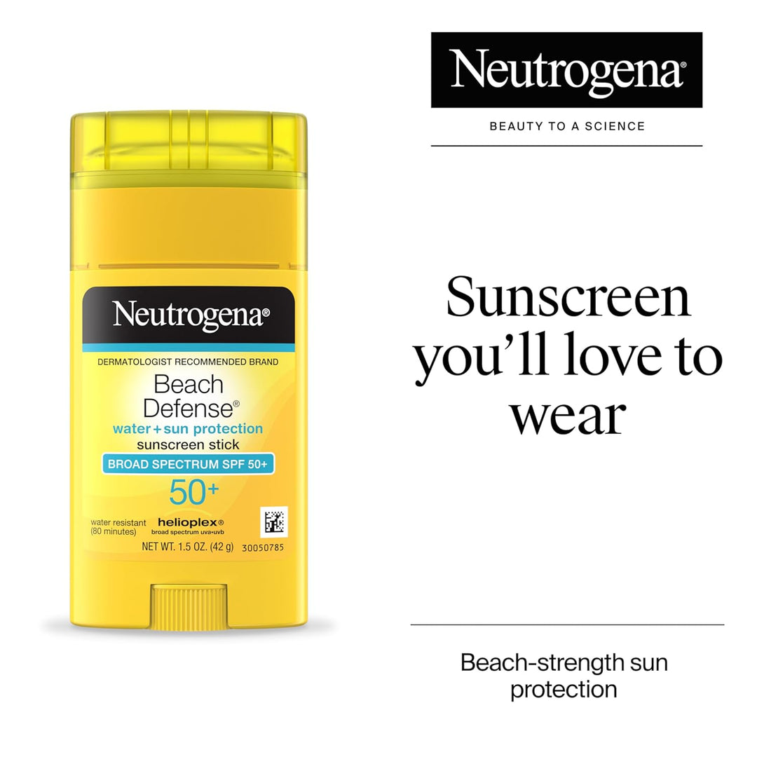 Neutrogena Sunscreen Beach Defense Sunblock Stick SPF 50, 1.5 Ounce by Johnson & Johnson SLC