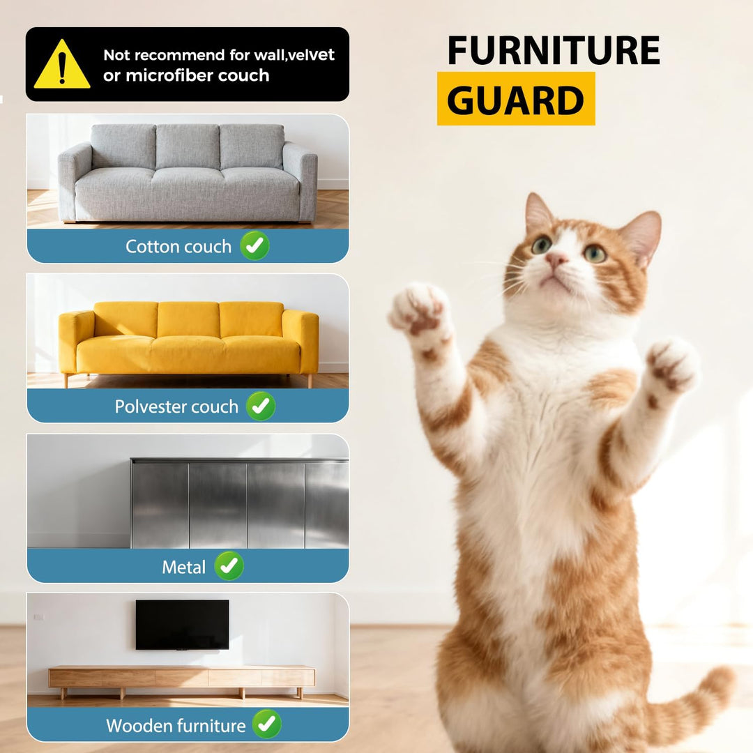 Kratzschutz Katze Tape, 40CM*800CM Anti Kratz Folie für Katzen,Katze Kratzschutzfolie Kratzfesten Sc