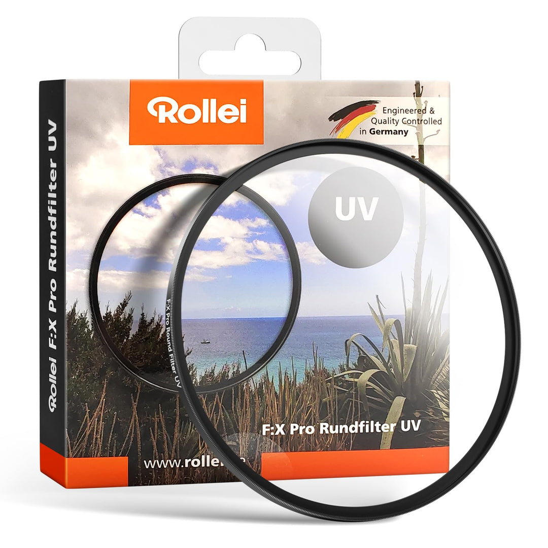 Rollei F:X Pro Rundfilter (82 mm, UV-Filter) Schraubfilter aus Gorilla®* Glas mit hoher Farbtreue un