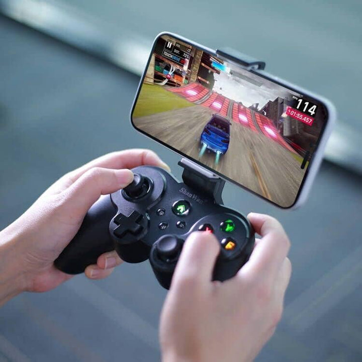 ShanWan Smartphone Controller für Android/iOS, Handy Controller mit Halterung, Bluetooth Mobile Gami