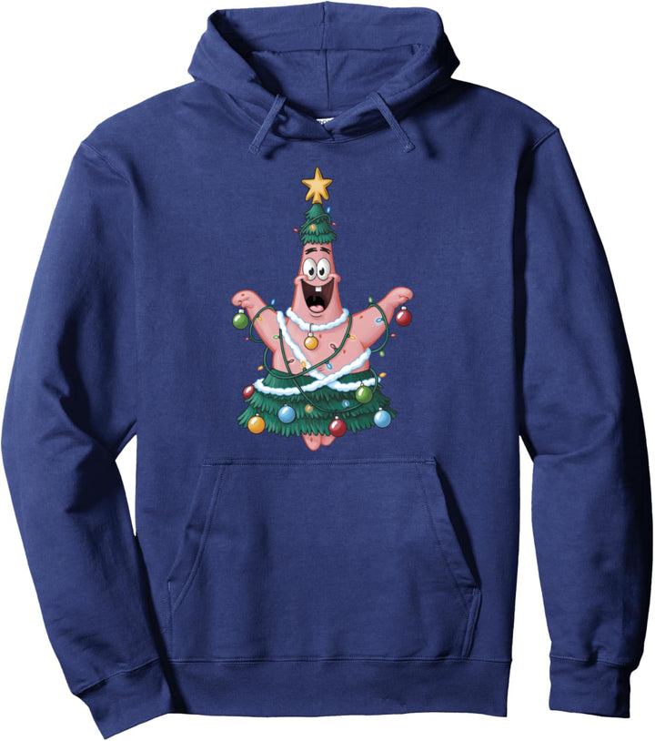 Spongebob Squarepants Patrick Star Christmas Tree Pullover Hoodie