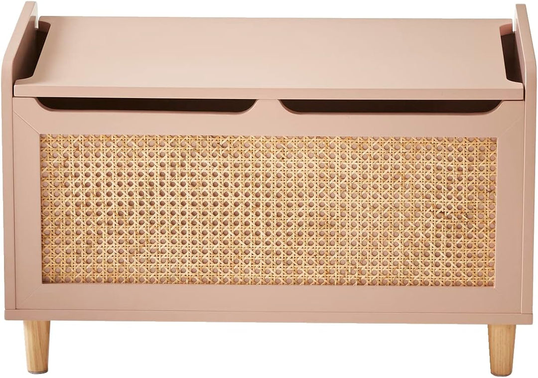VERTBAUDET Spielzeugkiste, Holz, Rosa, TU Rosa Sie, Rosa Sie