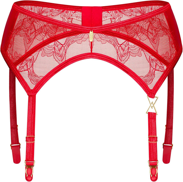Selente Love & Fun verführerisches Damen Dessous-Set aus Strapsgürtel sowie ggf. Tanga/Strümpfen Mad