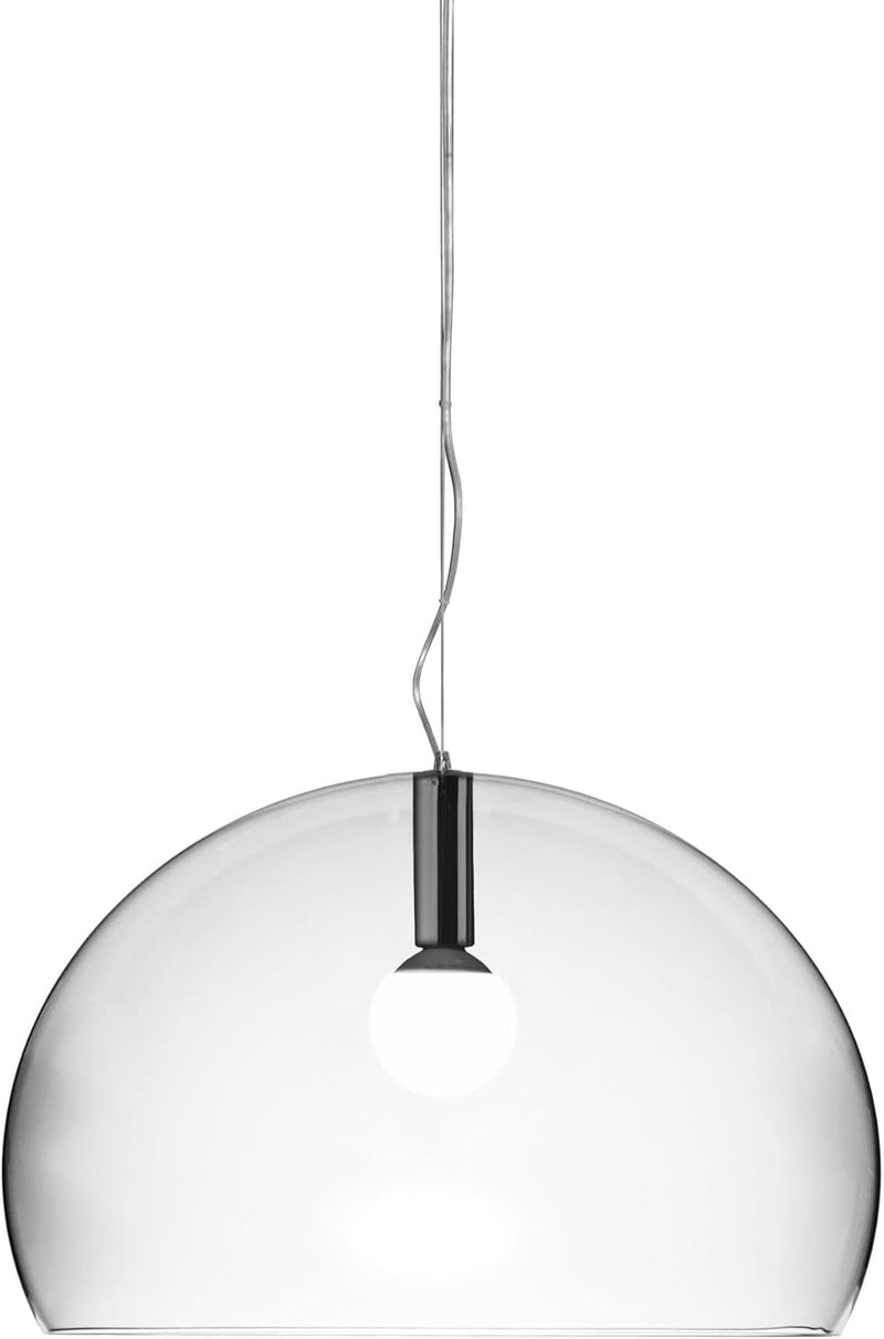 Kartell Small Fl/Y, Suspension Lamp, Glasklar Diamètre 38cm Glasklar, Diamètre 38cm Glasklar