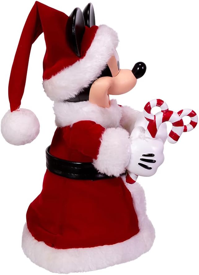 Kurt Adler 25,4 cm Mickey Mouse Baumspitze/Tischdekoration mit biegbaren Armen 10-inches, 10-inches
