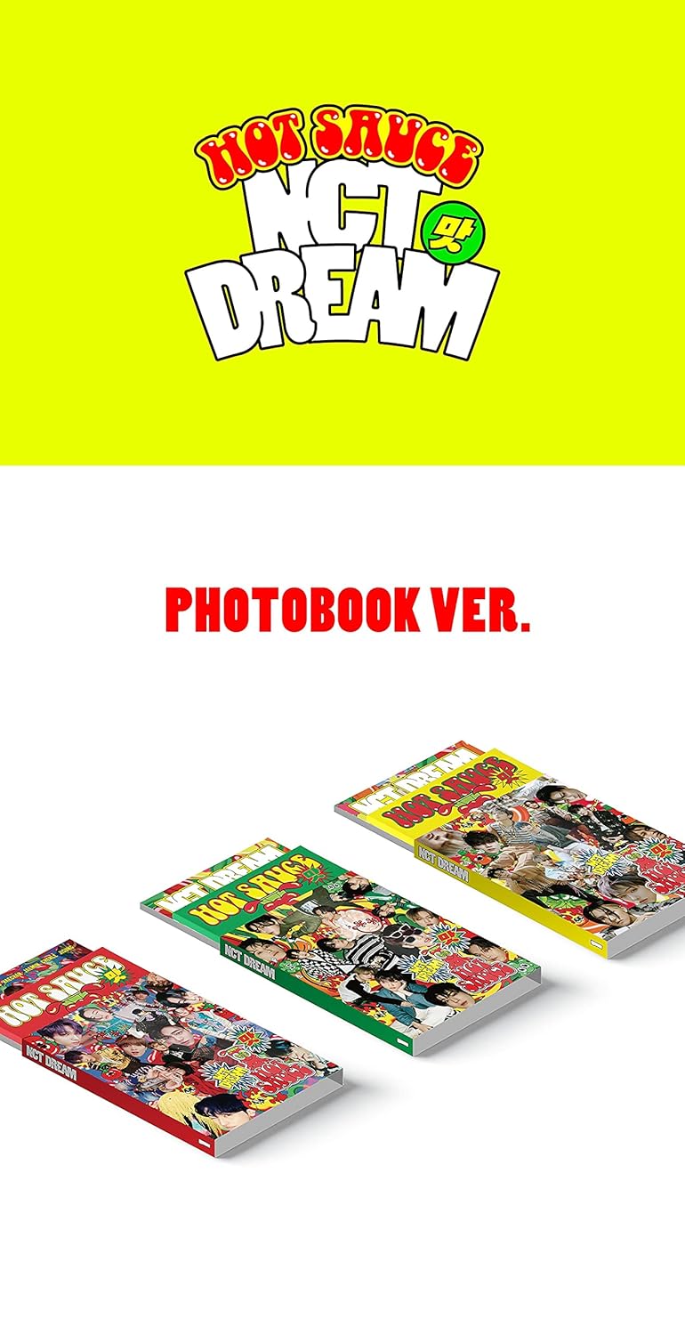 NCT Dream - Hot Sauce [Photobook Crazy ver.] (The 1st Album) [Pre Order] CD+Photobook+Folded Poster+
