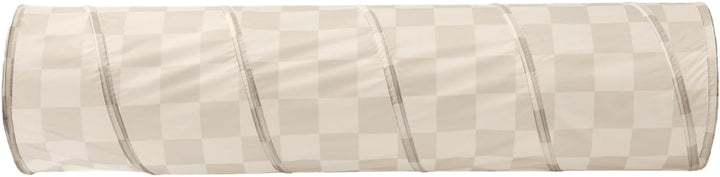 3 Sprouts - Krabbeltunnel für Kinder ab 1 Jahr – Spieltunnel Indoor & Outdoor - Schachbrett-beige, S