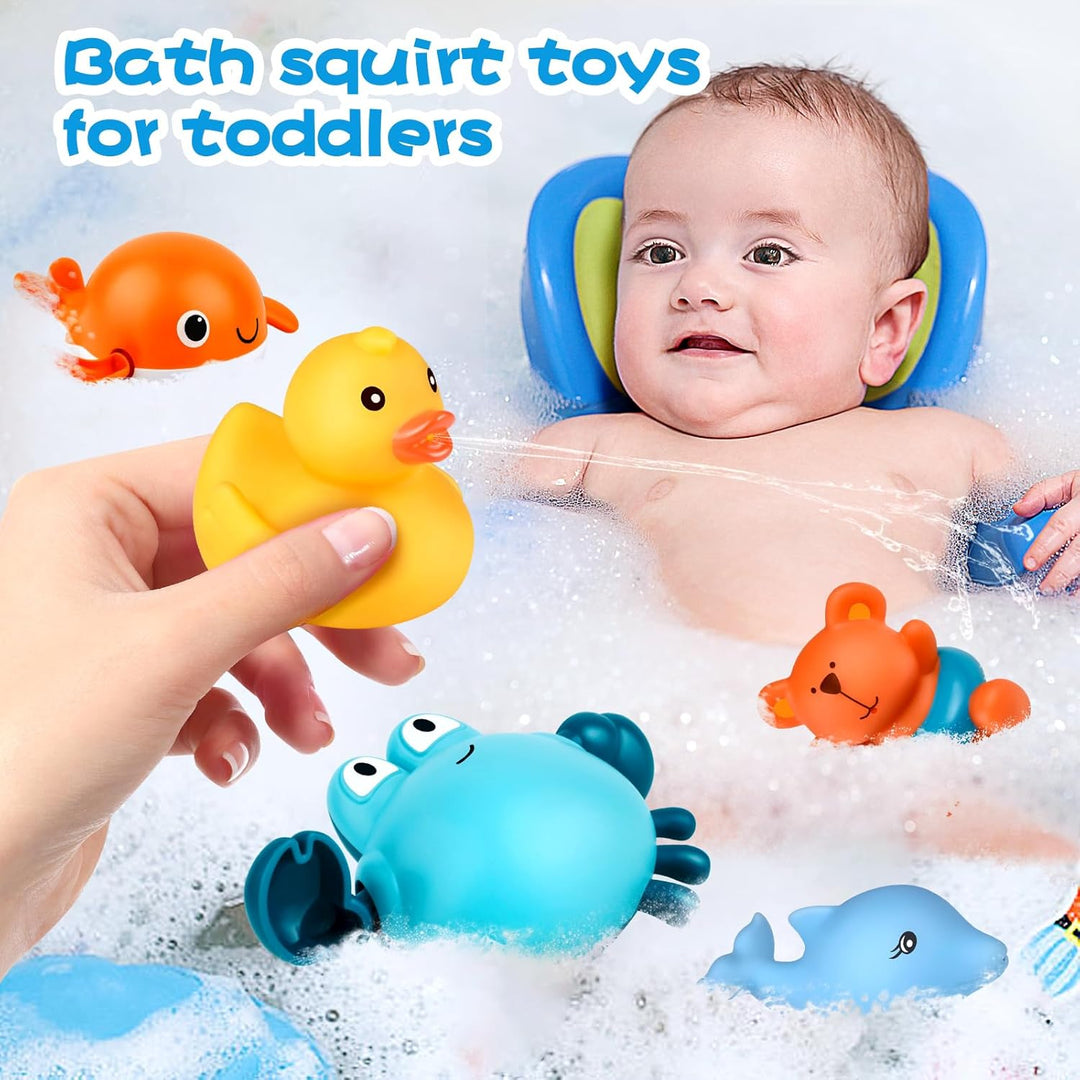 twoonto Badespielzeug, Aufziehbarem Badespielzeug Magnetische Angelspiele Badespielzeug Schwimmendes