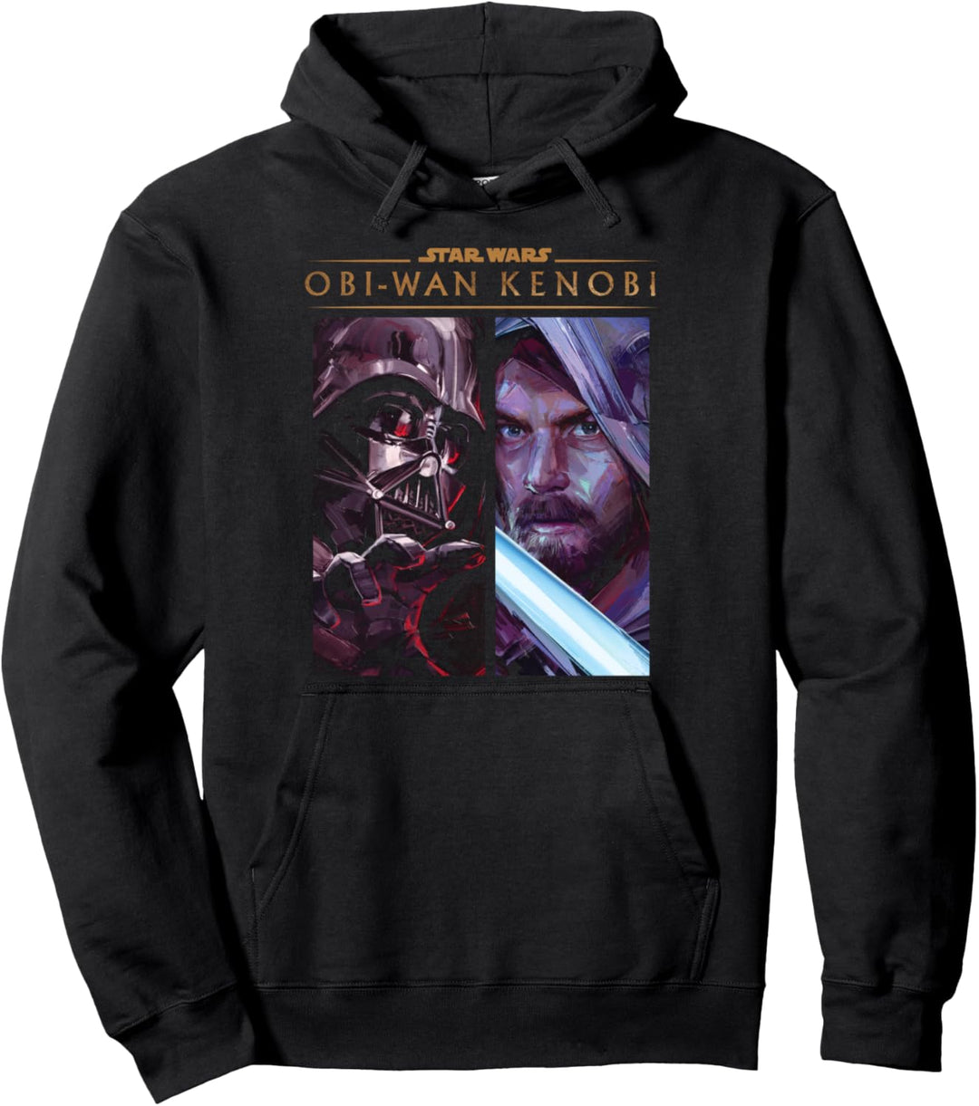 Star Wars: Obi-Wan Kenobi Vader And Kenobi Split Poster Pullover Hoodie