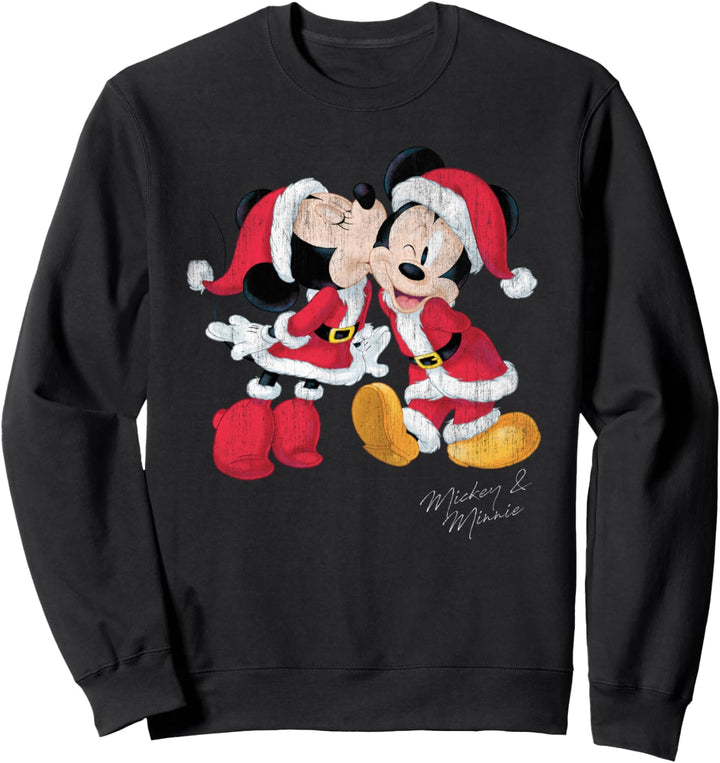Weihnachten Mickey And Minnie Christmas Kiss Sweatshirt