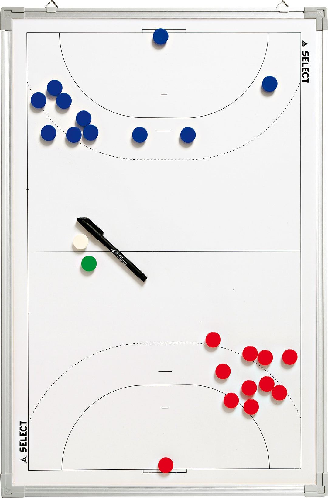 Select Taktiktafel Aluminium Handball Spiel- und Trainingsausrüstung Trainingszubehör -weiss- 90 x 6